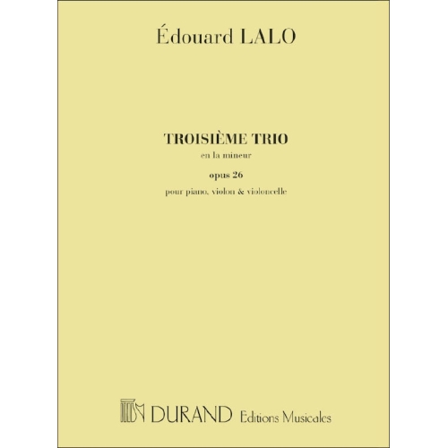 Lalo, Edouard - Trio Op 26...