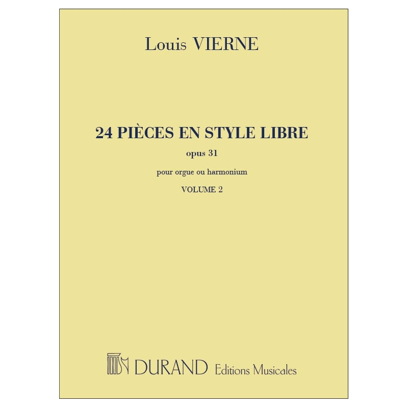 Vierne, Louis - 24 Pièces en Style Libre Opus 31 Vol.2