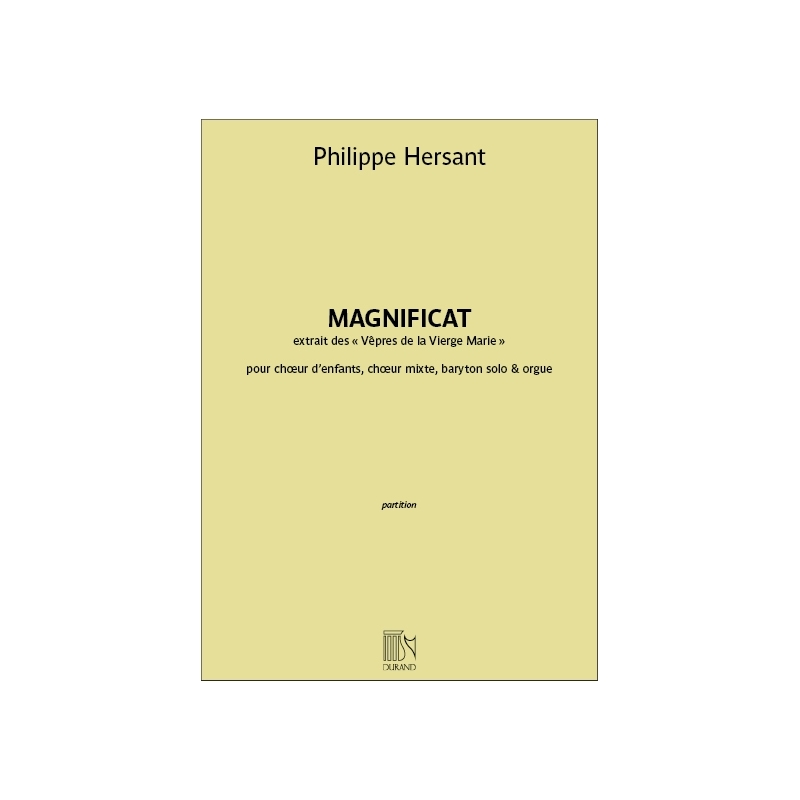 Hersant, Philippe - Magnificat - extrait des Vêpres de la Vierge Marie