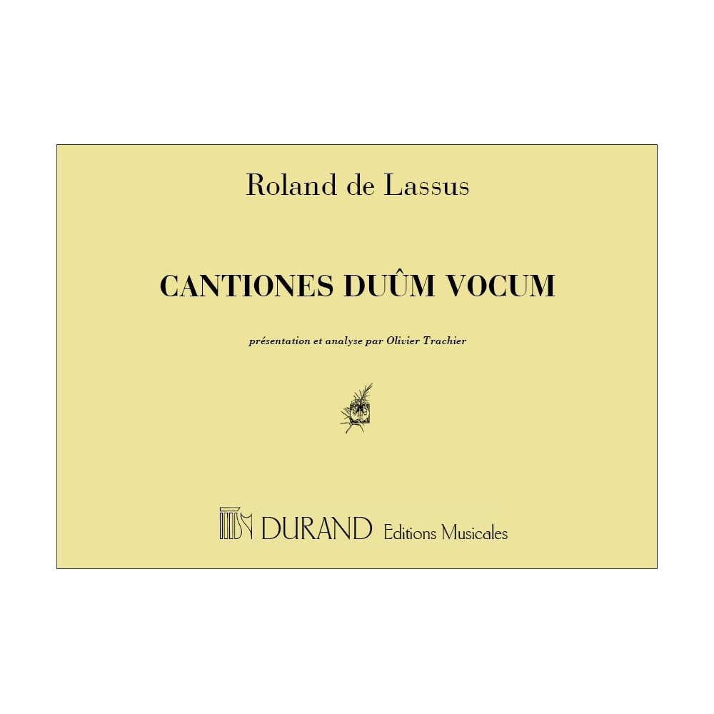 Lasso, Orlando - Cantiones Duum Vocum Presentation Et Analyse