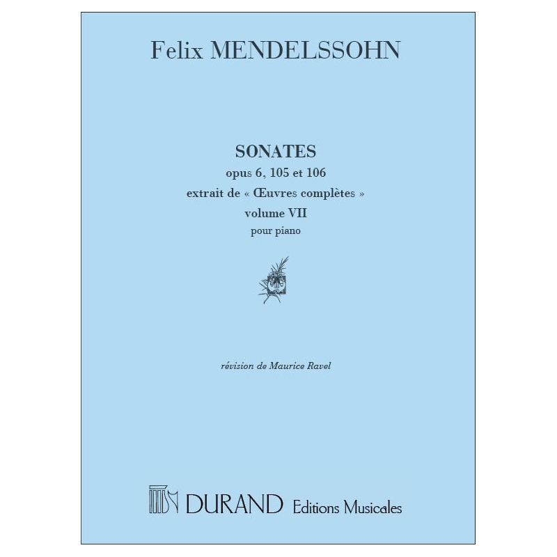 Bartholdy, Felix Mendelssohn - Oeuvres Vol 7