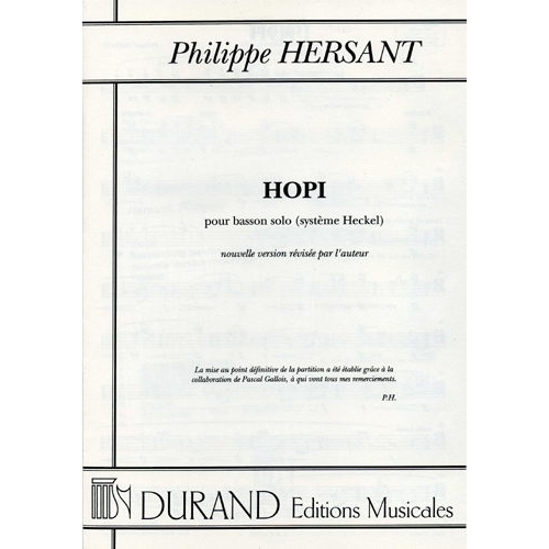 Hersant, Philippe - Hopi