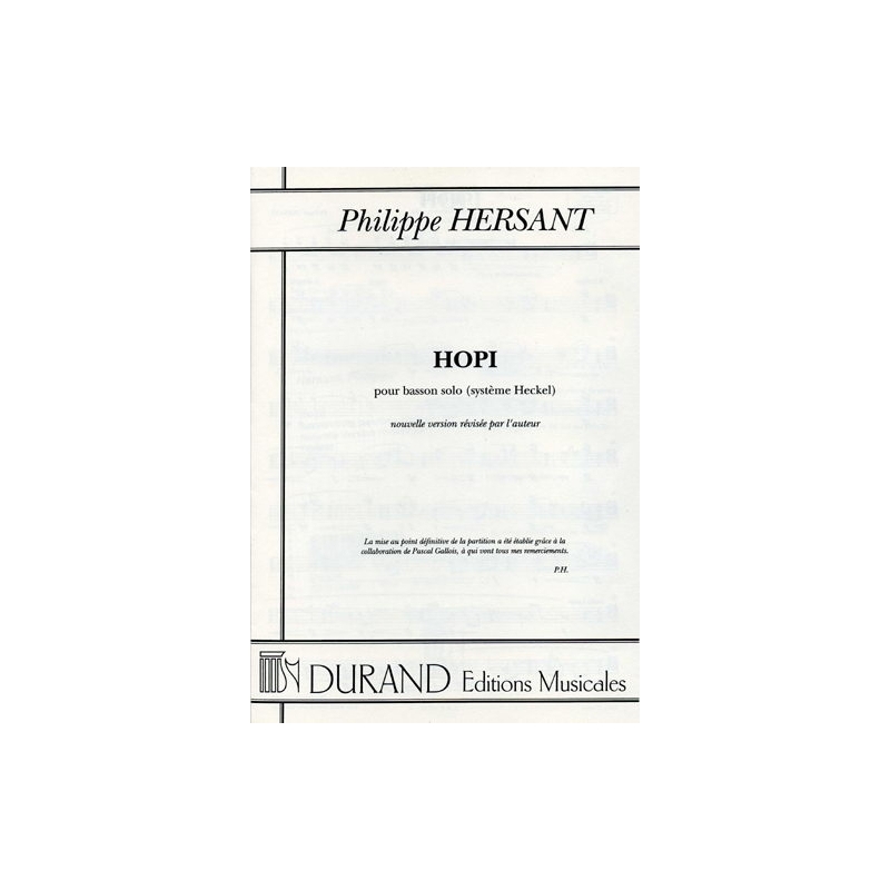 Hersant, Philippe - Hopi
