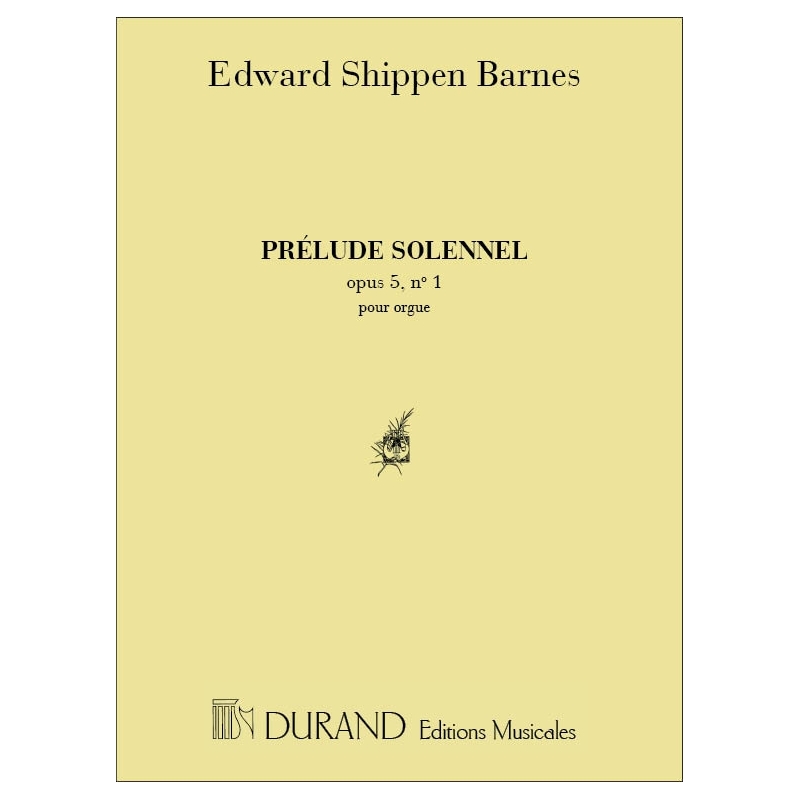 Barnes, James - Prelude Solennel Orgue