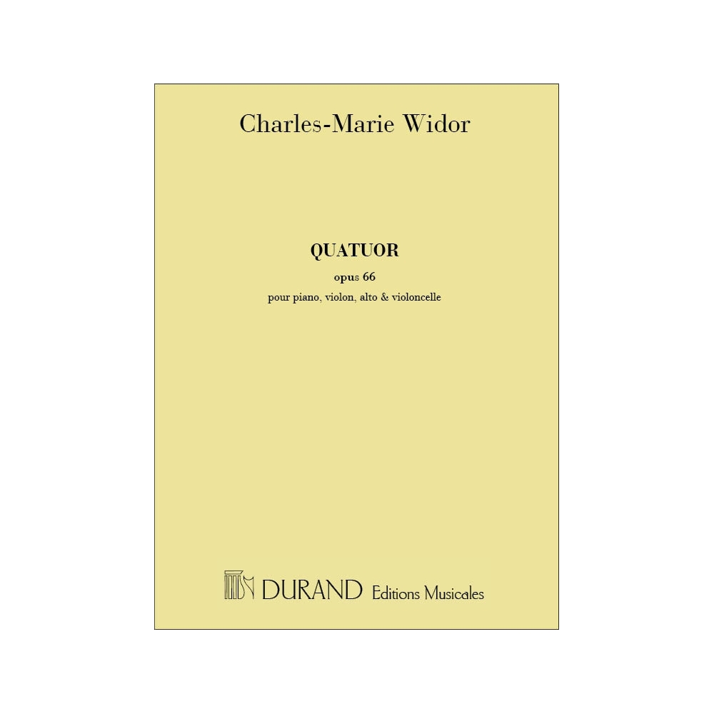 Widor, Charles-Marie - Quatuor Piano-Vln-Vla-Vlc