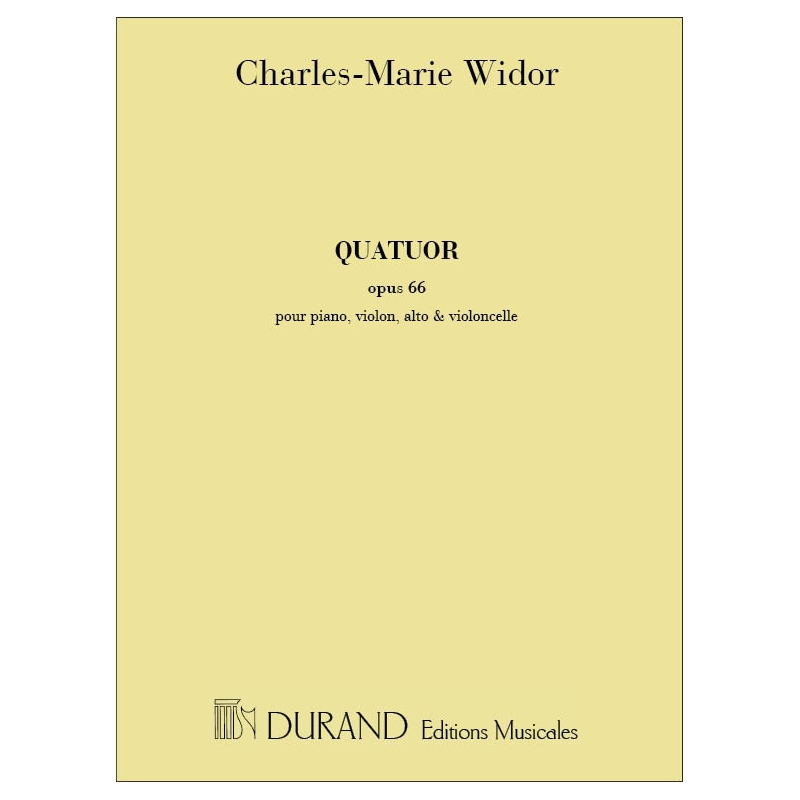 Widor, Charles-Marie - Quatuor Piano-Vln-Vla-Vlc