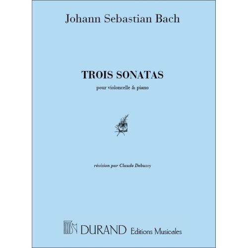 Bach, J.S - 3 Sonates Vc Et...