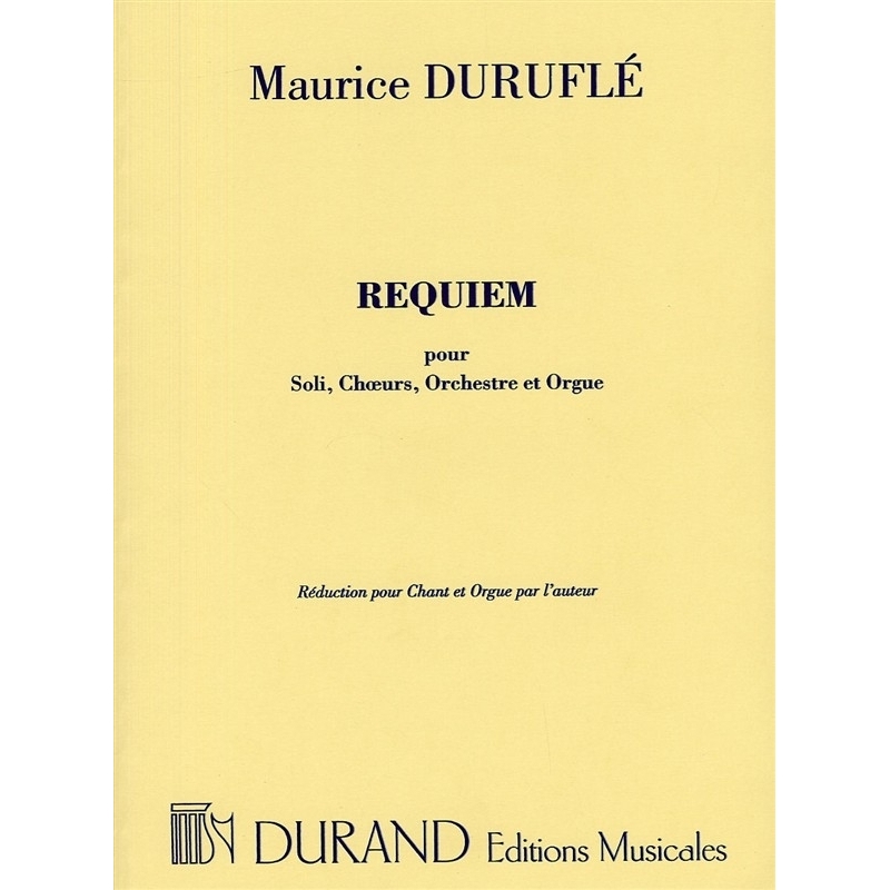 Duruflé, Maurice - Requiem Opus 9 - Vocal Score