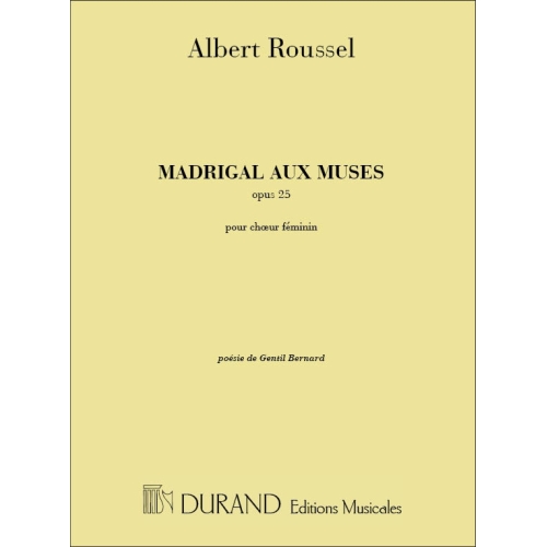 Roussel, Albert - Madrigal...
