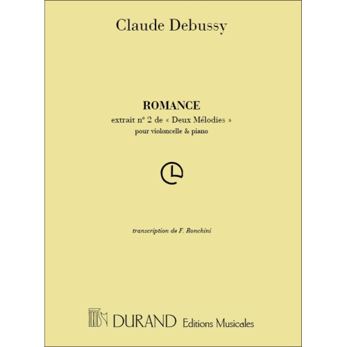 Debussy, Claude - Romance - Transcription Pour Violoncelle Et Piano