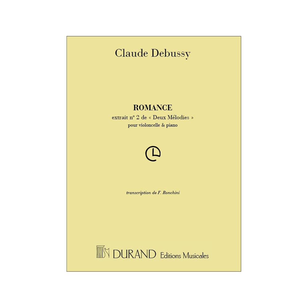 Debussy, Claude - Romance - Transcription Pour Violoncelle Et Piano