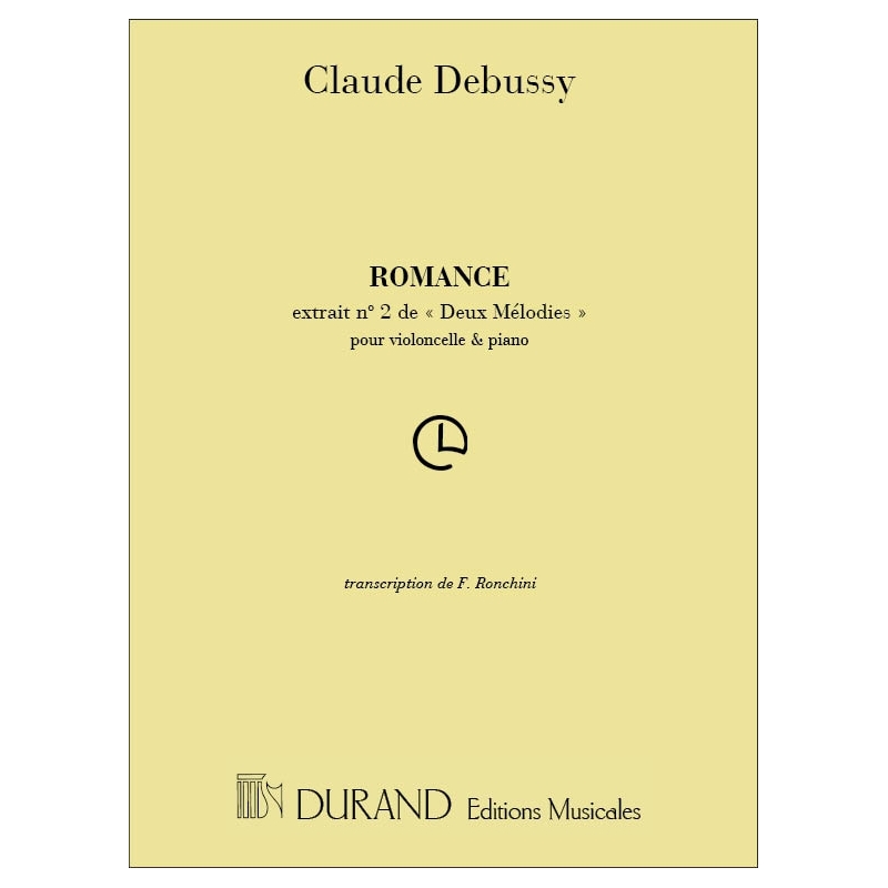 Debussy, Claude - Romance - Transcription Pour Violoncelle Et Piano