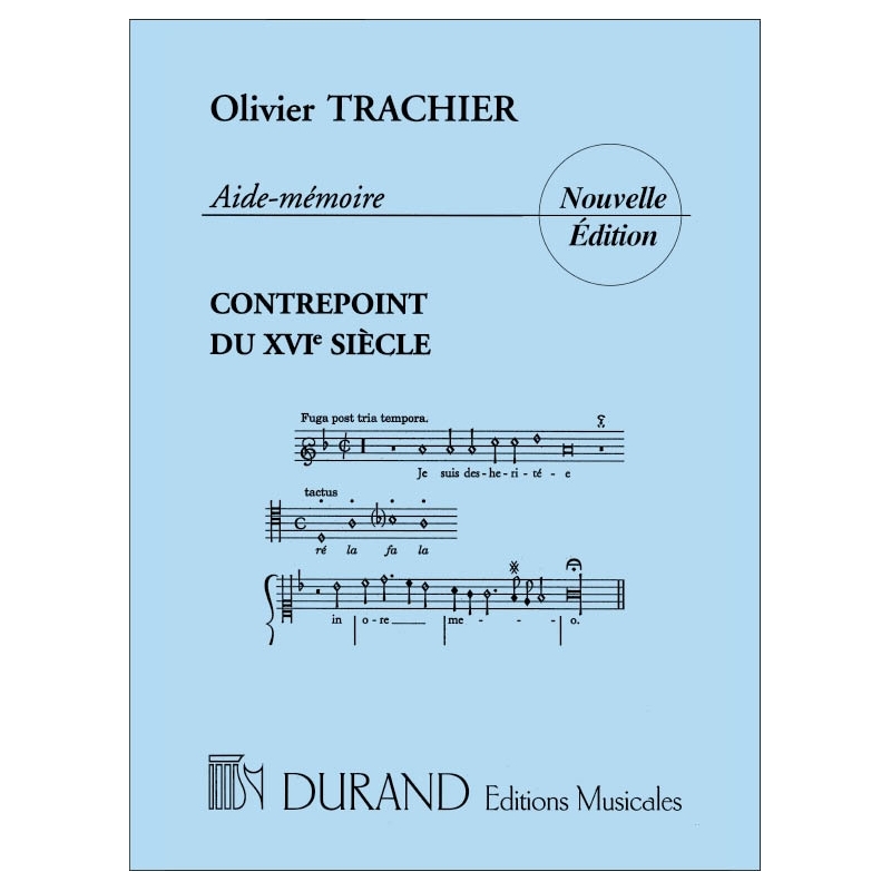 Trachier, Olivier - Aide-Memoire Contrepoint du XVIe siècle