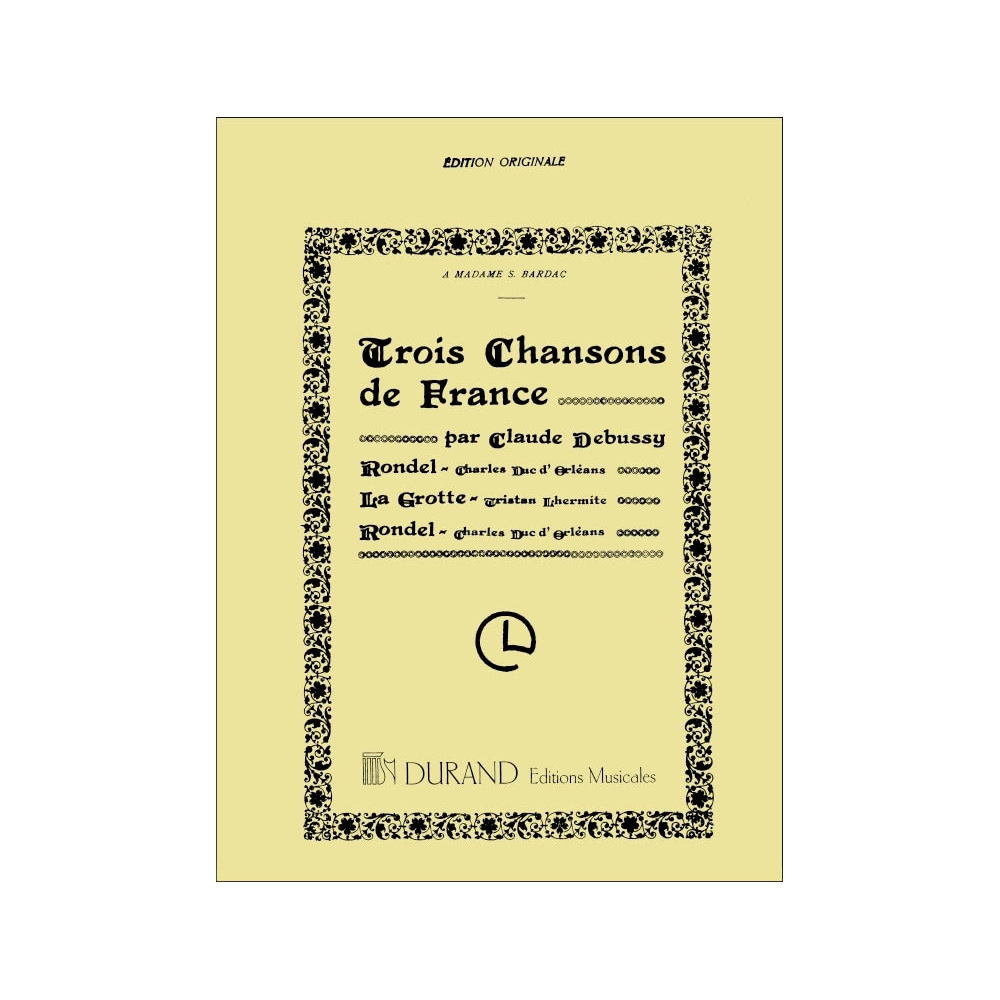 Debussy, Claude - 3 Chansons De France Mezzo-Piano