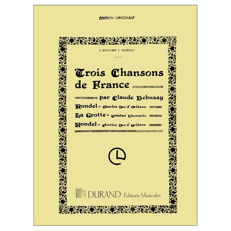 Debussy, Claude - 3 Chansons De France Mezzo-Piano