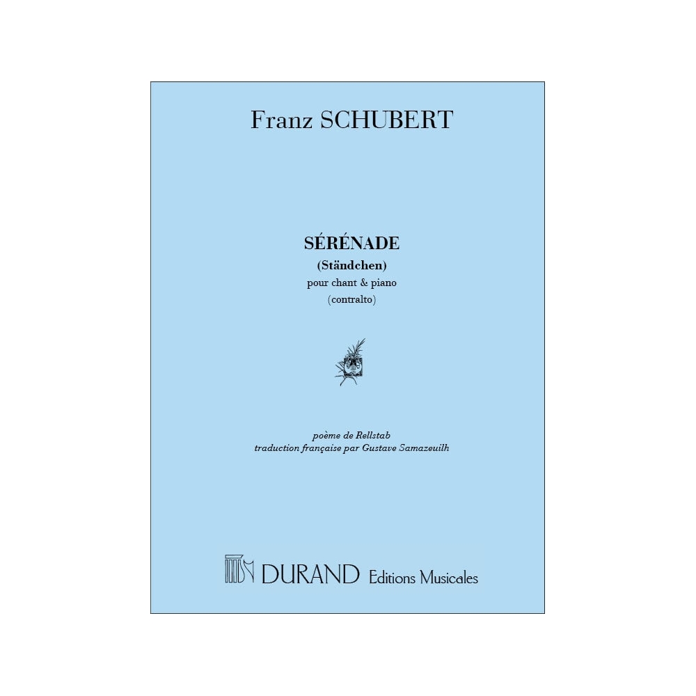 Schubert, Franz - Sérénade pour Chant & Piano (Contralto)