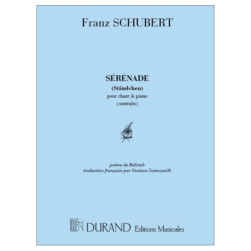 Schubert, Franz - Sérénade pour Chant & Piano (Contralto)