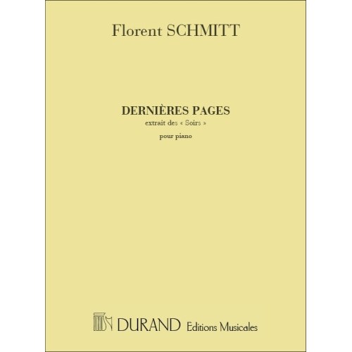 Schmitt, Florent - Derniere...