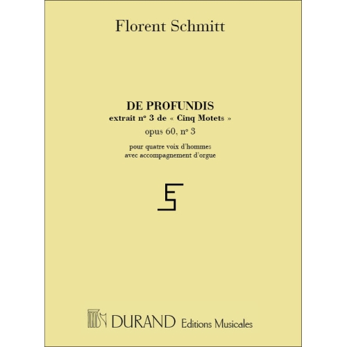 Schmitt, Florent - 5 Motets...