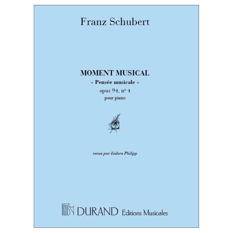 Schubert, Franz - Moment Musical Pensee Musicale Opus 94 N. 4 Pour
