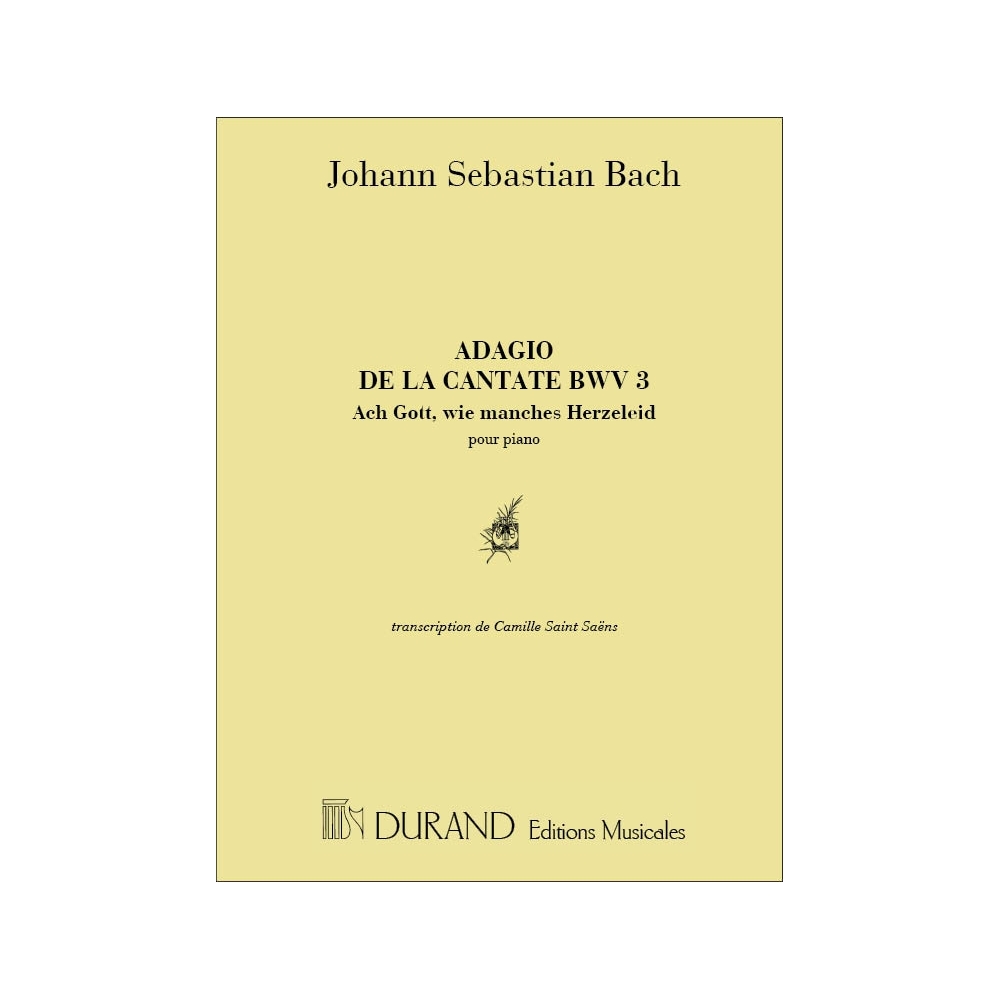 Bach, J.S - Adagio 3 Cantate Piano (Saint Saens)