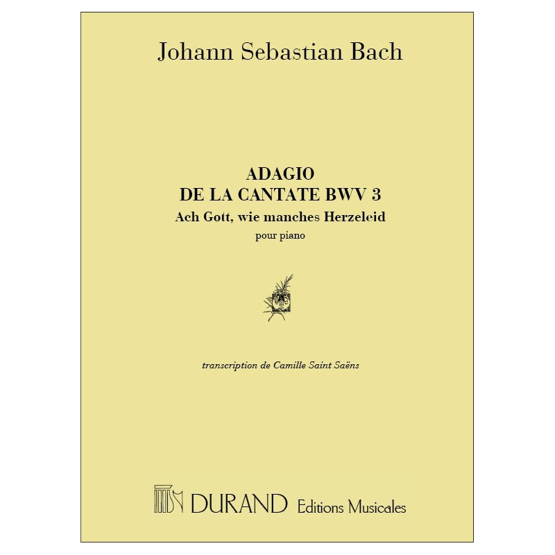 Bach, J.S - Adagio 3 Cantate Piano (Saint Saens)