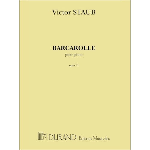 Staub, Victor - Barcarolle,...