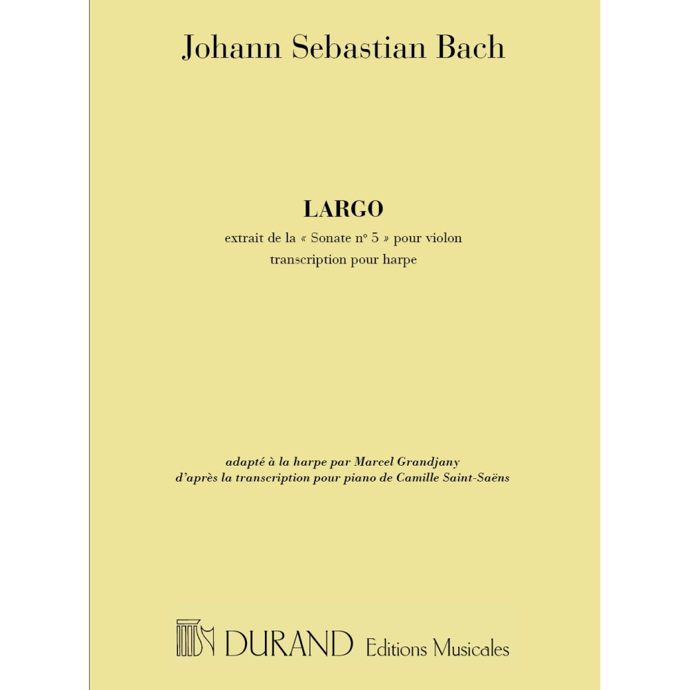 Bach, J.S - Largo Harpe (Sonate N 5 Violon Tr: Grandjany