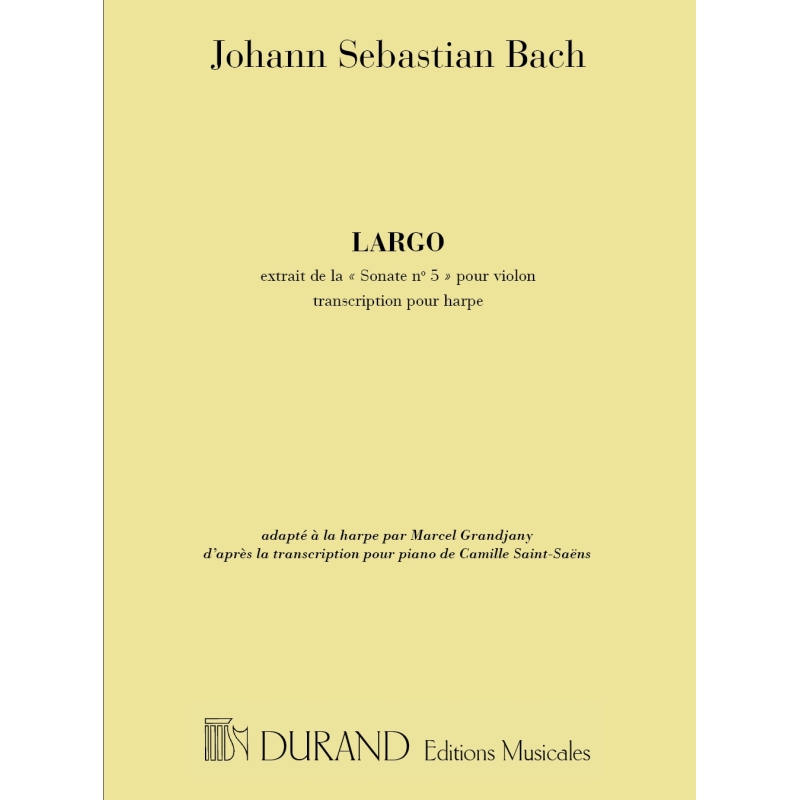 Bach, J.S - Largo Harpe (Sonate N 5 Violon Tr: Grandjany