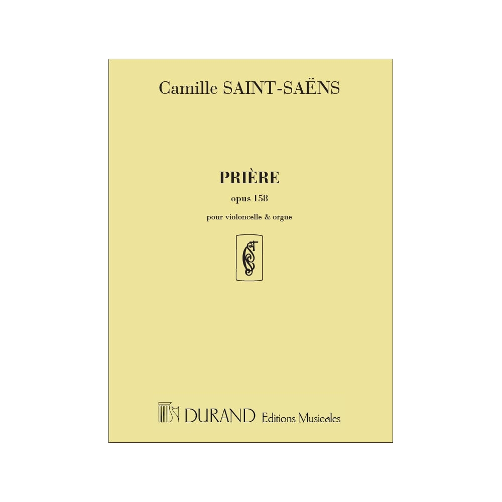 Saint-Saëns, Camille - Priere Op 158 Vlc-Orgue