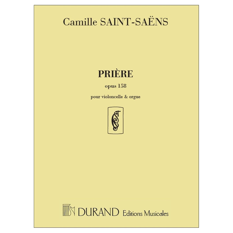 Saint-Saëns, Camille - Priere Op 158 Vlc-Orgue