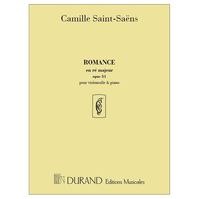 Saint-Saëns, Camille - Romance En Re Op 51 - Pour Violoncelle (Ou Violon)