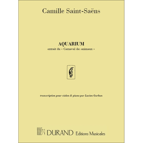 Saint-Saëns, Camille - Aquarium transcription - par Lucien Garban no 7