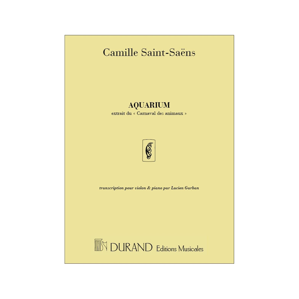 Saint-Saëns, Camille - Aquarium transcription - par Lucien Garban no 7