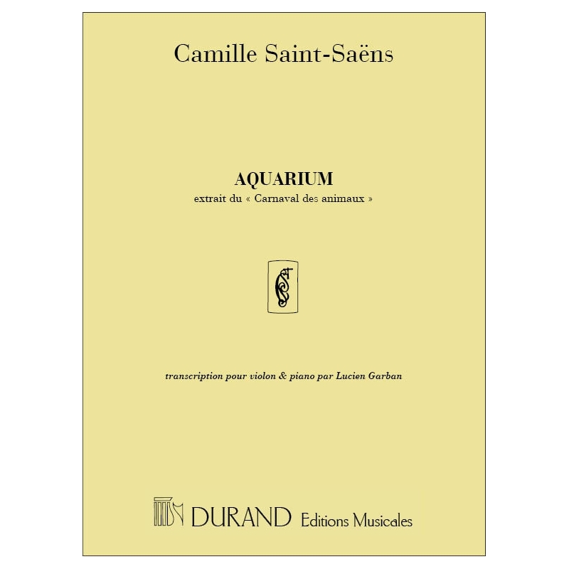 Saint-Saëns, Camille - Aquarium transcription - par Lucien Garban no 7