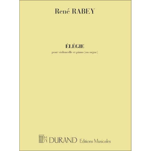 Rabey, René - Elegie, Pour...
