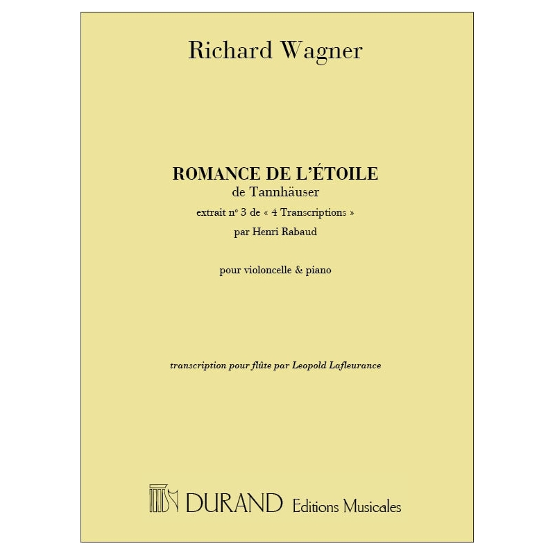 Wagner, Richard - Romance A L'Etoile Fl-Piano