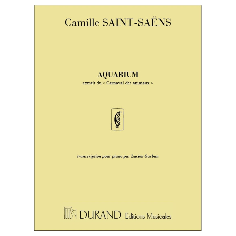 Saint-Saëns, Camille - Aquarium transcription - par Lucien Garban no 7