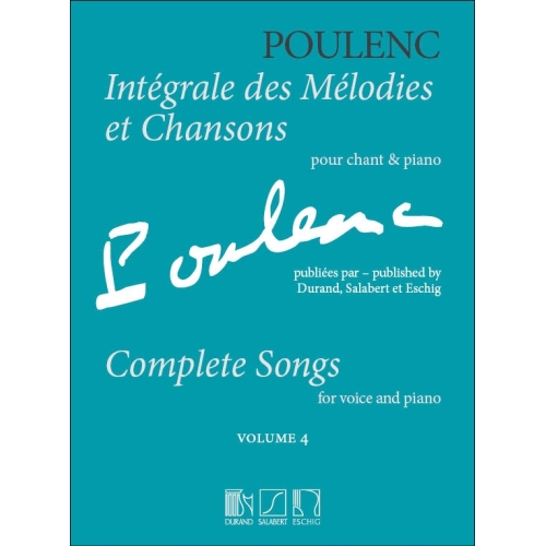 Poulenc: Complete Songs 4