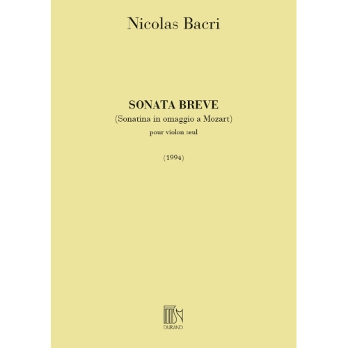 Bacri, Nicolas - Sonata...