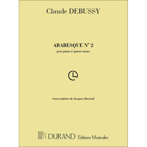 Debussy, Claude - Arabesque N 2 4 Mains