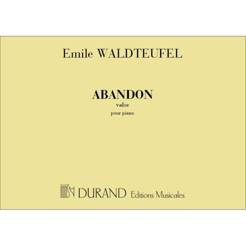 Waldteufel, Emile - Abandon Piano