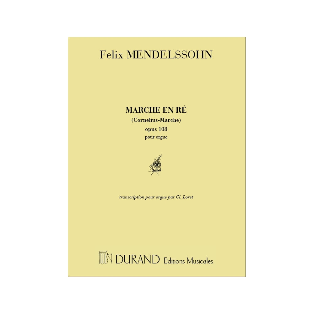 Bartholdy, Felix Mendelssohn - Cornelius Marche Orgue