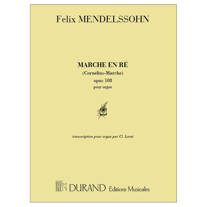 Bartholdy, Felix Mendelssohn - Cornelius Marche Orgue