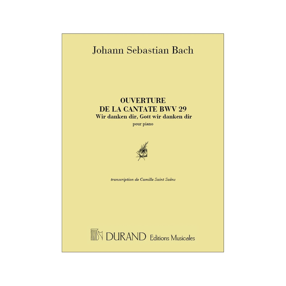 Bach, J.S - Ouverture Cantate 28 Piano (Saint Saens)