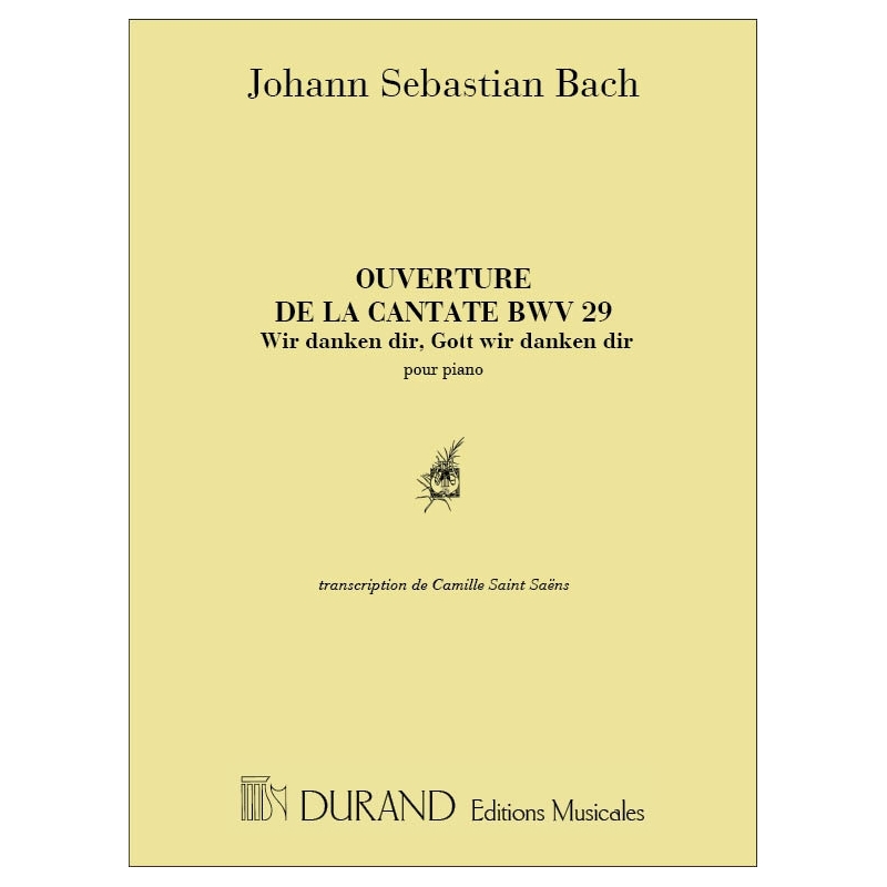 Bach, J.S - Ouverture Cantate 28 Piano (Saint Saens)