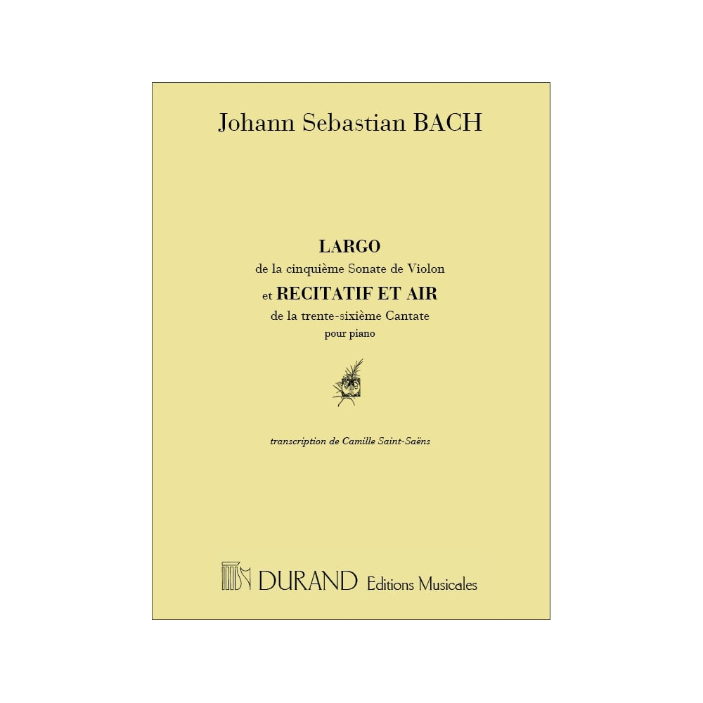 Bach, J.S - Largo 5 Sonate Violon Et Air 30 Cantatepiano