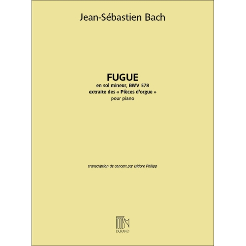 Bach, J.S - Fugue En Sol Mineur, Bwv 578