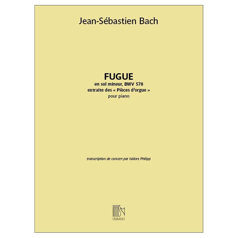 Bach, J.S - Fugue En Sol Mineur, Bwv 578