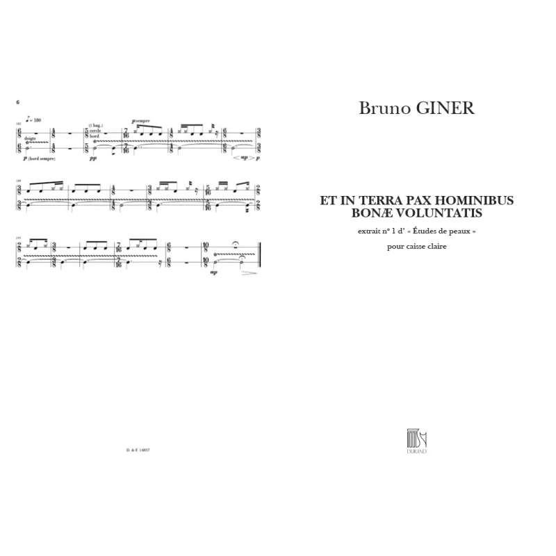 Giner, Bruno - Etude De Peaux N 1